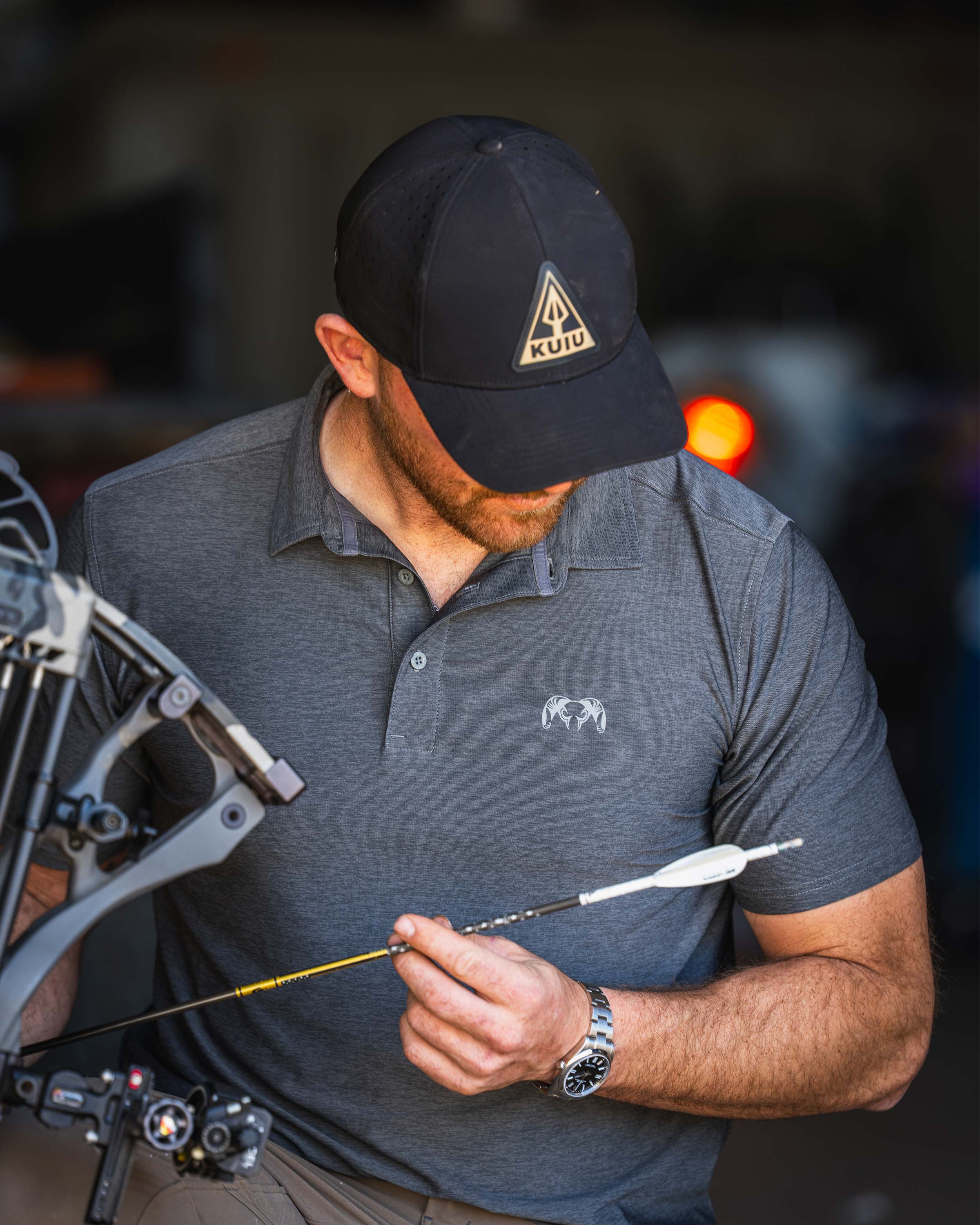 KUIU Performance Polo | Heather Slate - Image 5