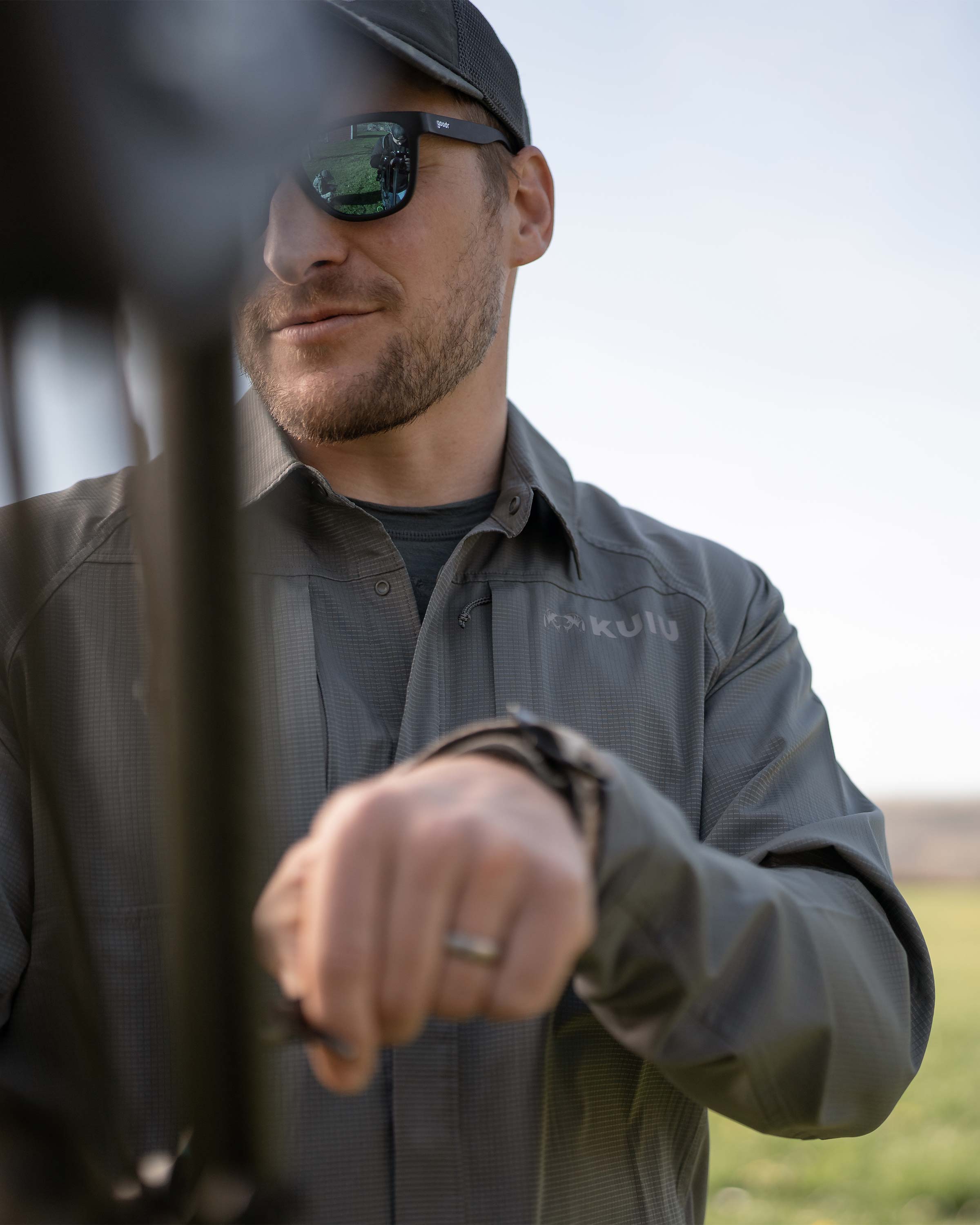 Tiburon Hybrid Snap Shirt | Stone - Image 8